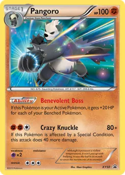 XY Black Star Promos Pangoro Pokémon card